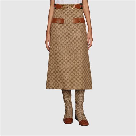 skibril gucci|Gucci gg canvas skirt.